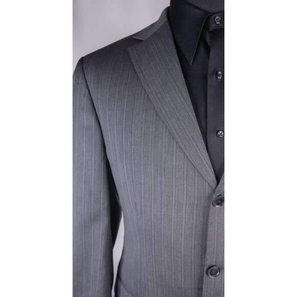 Hugo Boss ROSSELLINI Sport Coat Blazer Suit Three Button Jacket Wool Gray Sz 40R - Picture 5 of 15